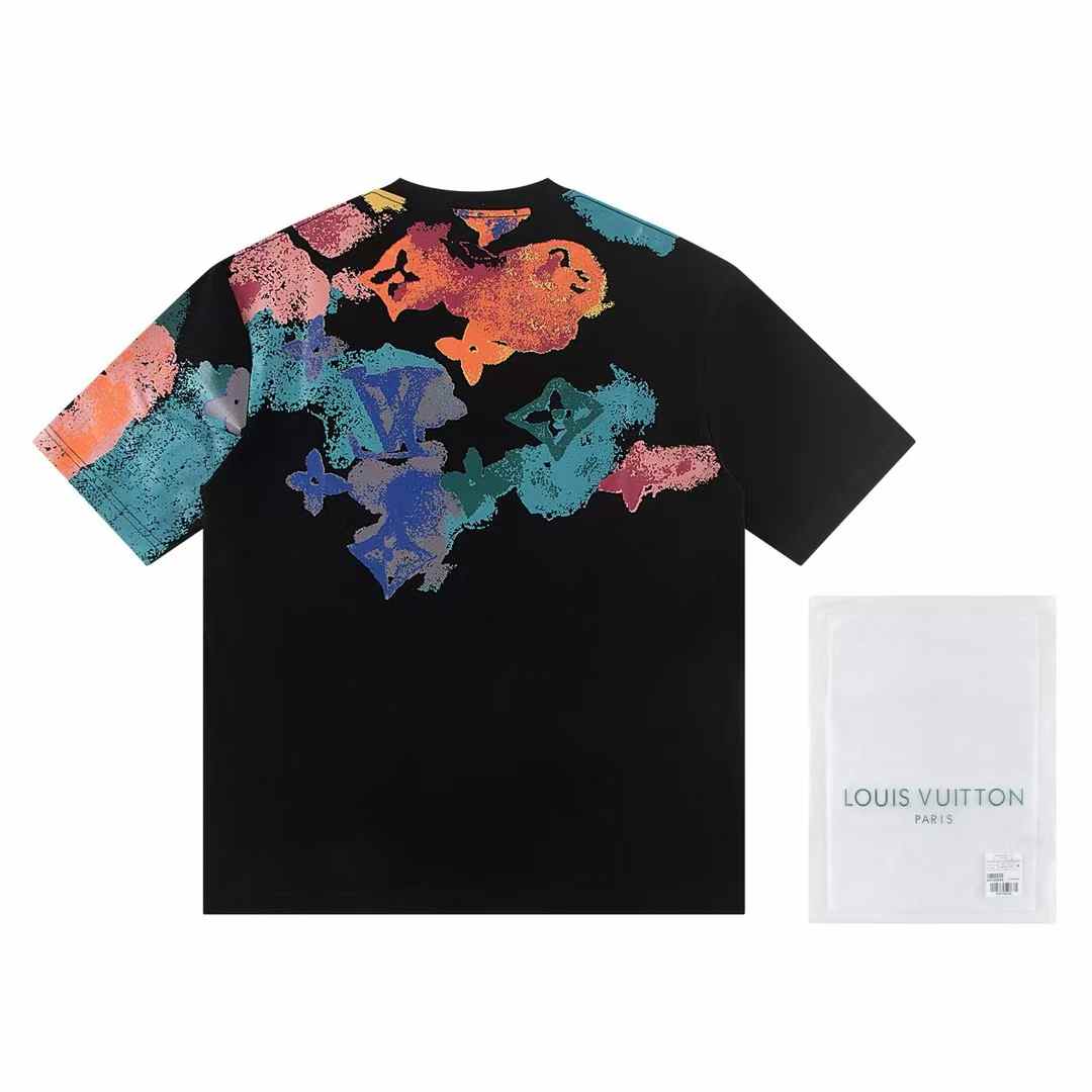 Ink splashing print t-shirt Ink splashing print t-shirt