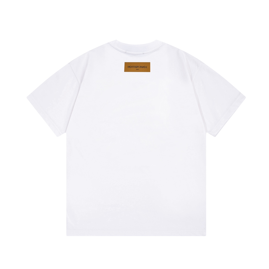 Colorful letters print t-shirt Colorful letters print t-shirt