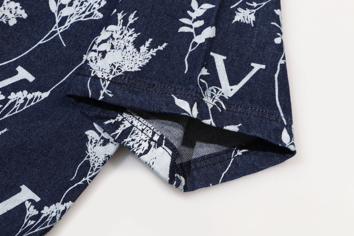 Denim waistcoat short-sleeved shirt Denim waistcoat short-sleeved shirt