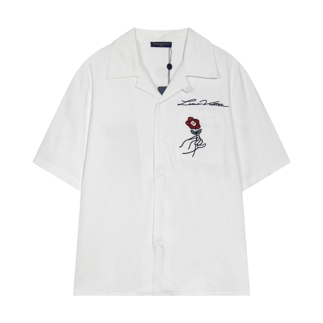 2025ss Embroidered denim shirt set 2025ss Embroidered denim shirt set