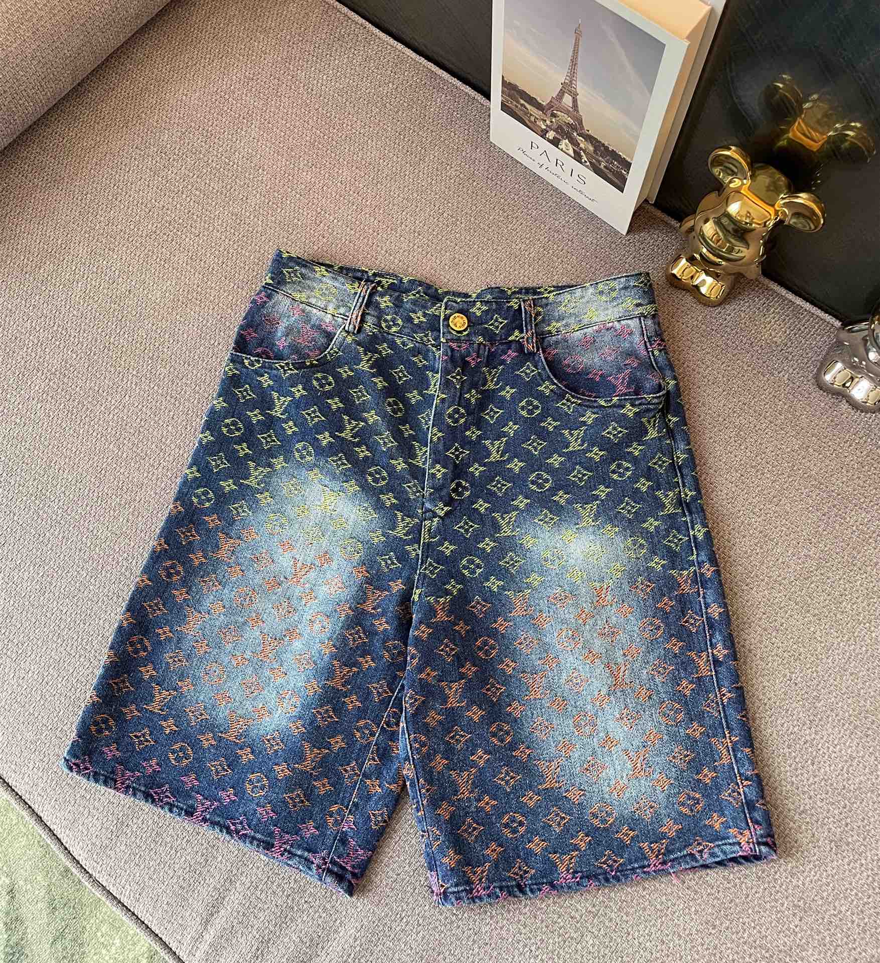 Premium craftsmanship new rainbow denim suit Premium craftsmanship new rainbow denim suit