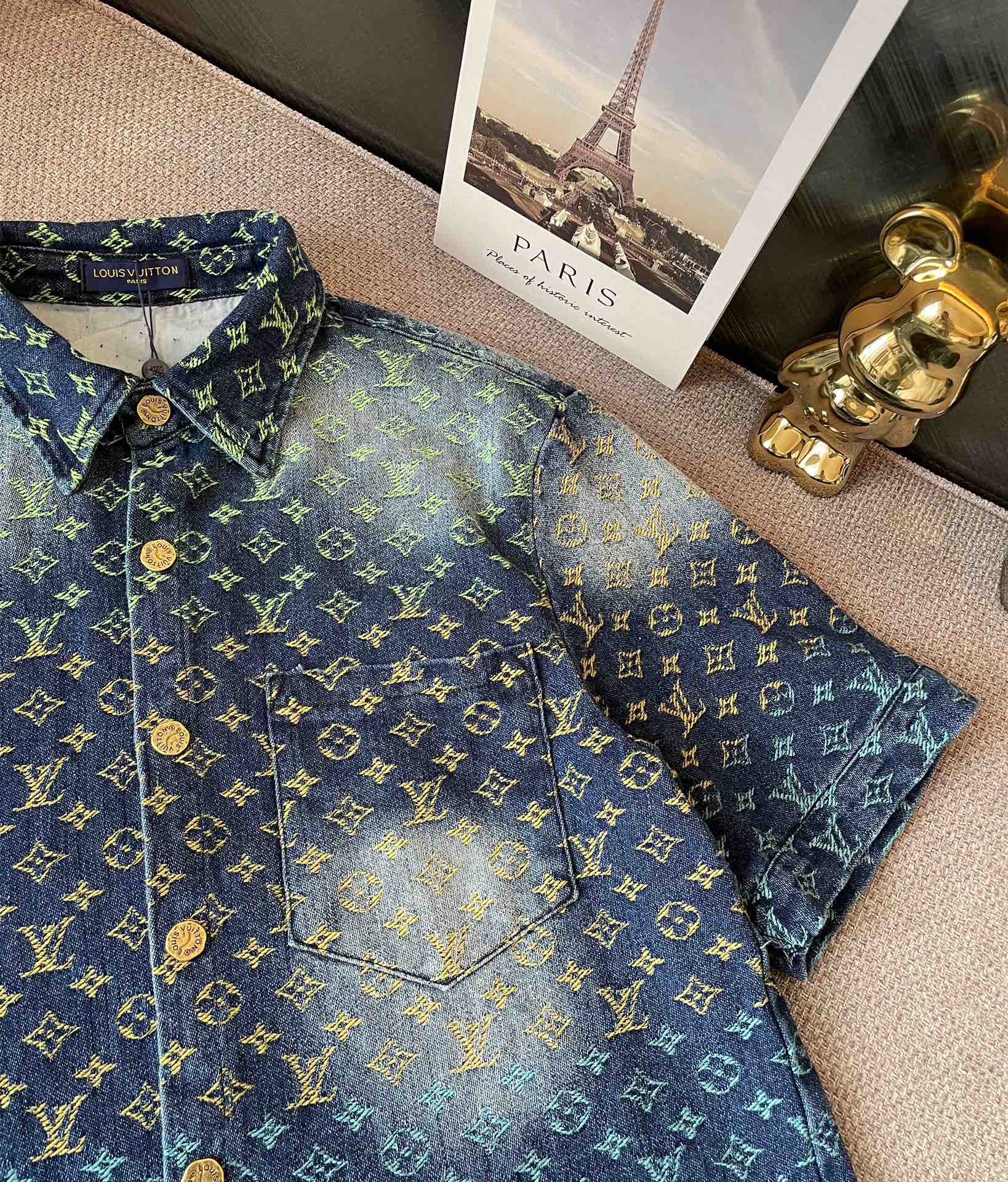 Premium craftsmanship new rainbow denim suit Premium craftsmanship new rainbow denim suit