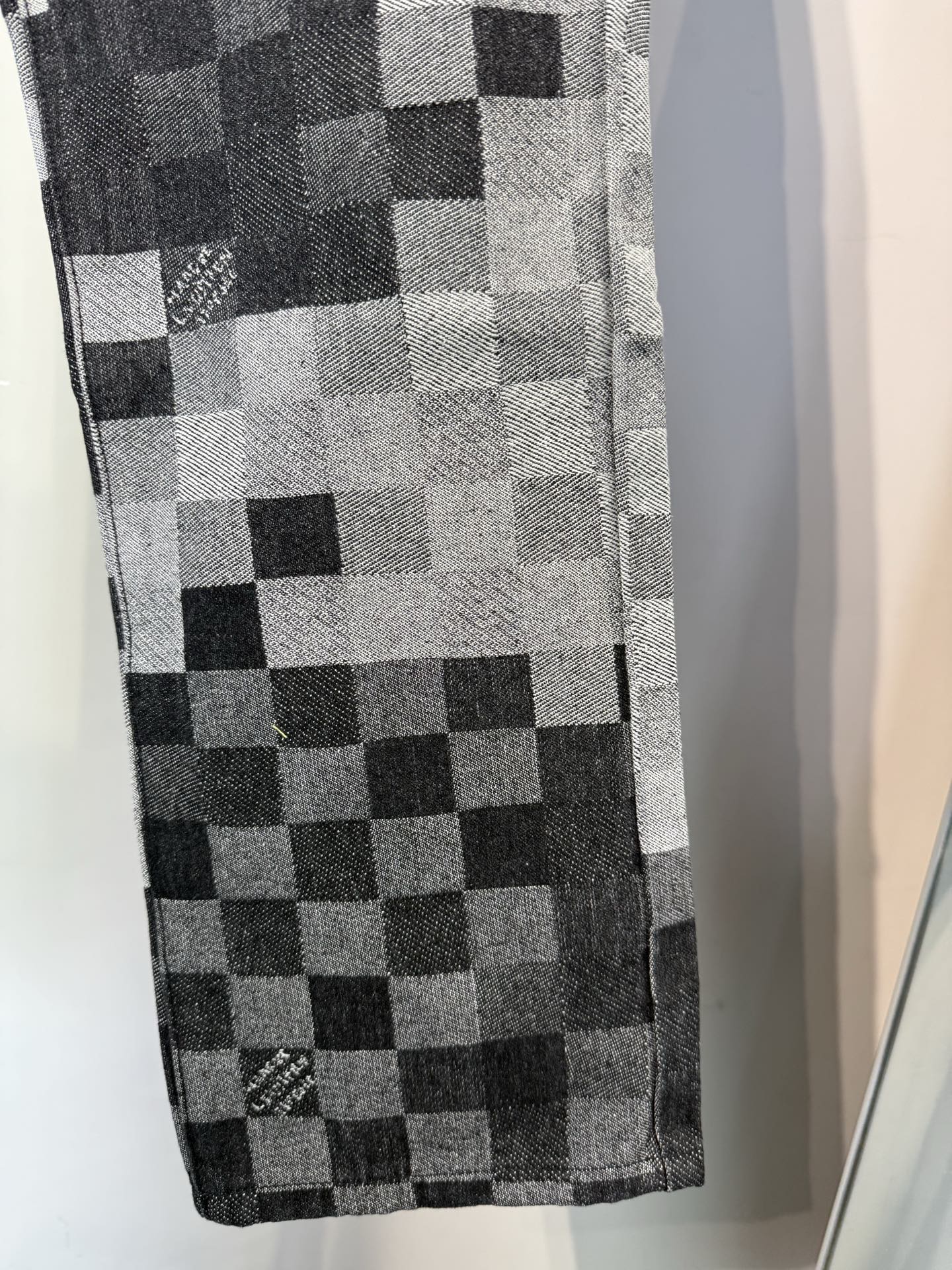 Checkerboard jacquard jeans Checkerboard jacquard jeans