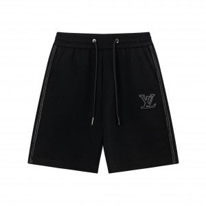 Embroidered classic logo knit shorts