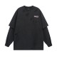 Printed ripped long sleeve t-shirt Printed ripped long sleeve t-shirt