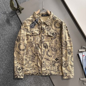High-end jacquard craft denim jacket