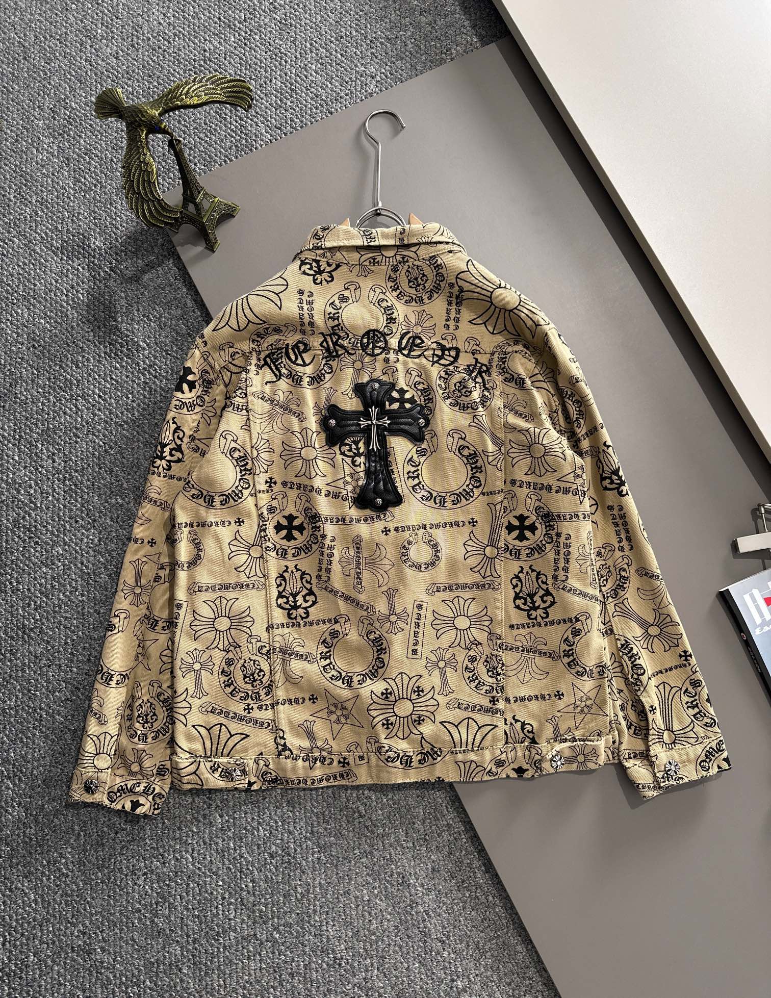 High-end jacquard craft denim jacket High-end jacquard craft denim jacket