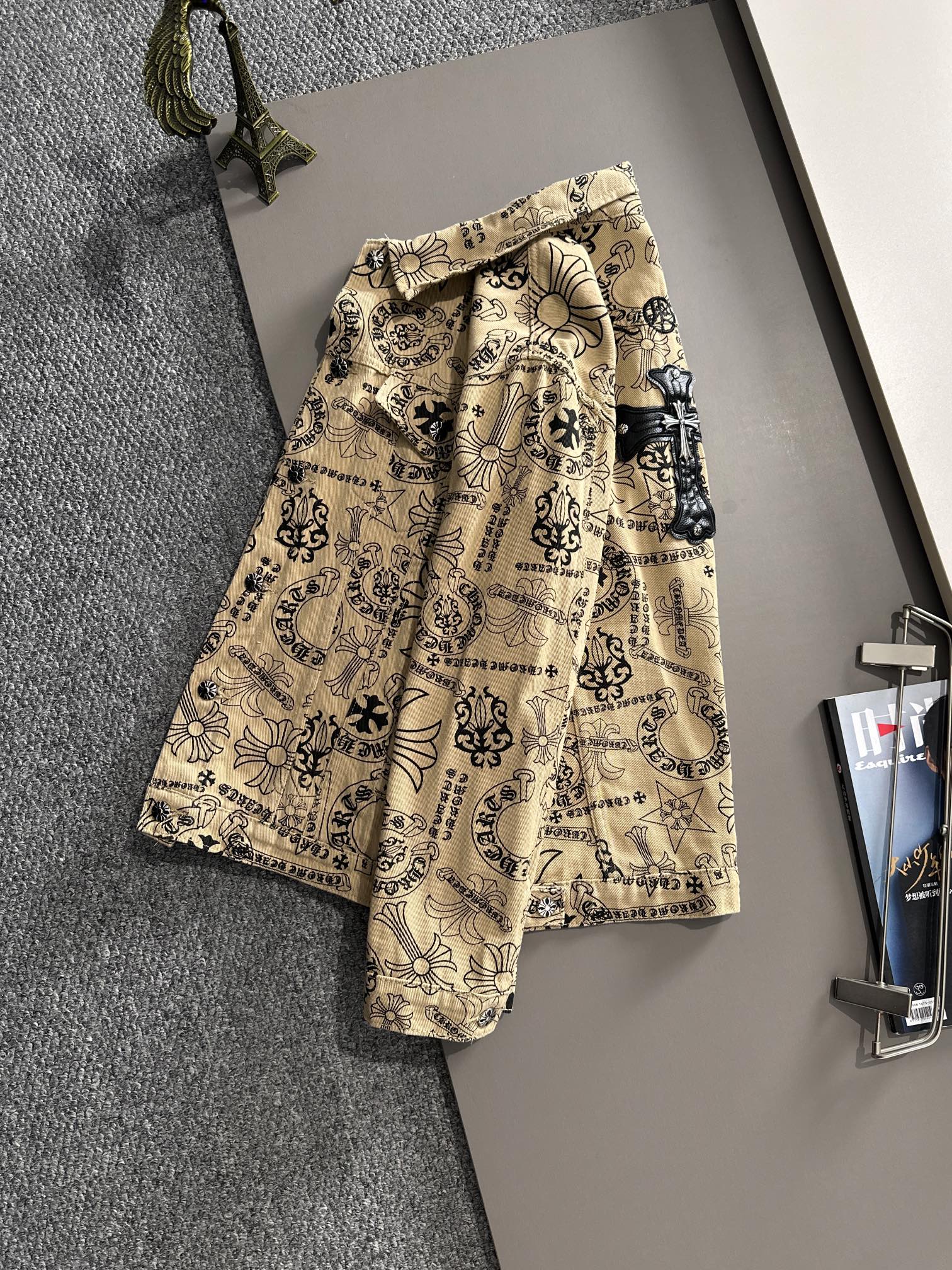 High-end jacquard craft denim jacket High-end jacquard craft denim jacket