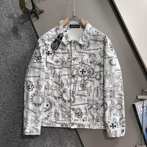 High-end jacquard craft denim jacket