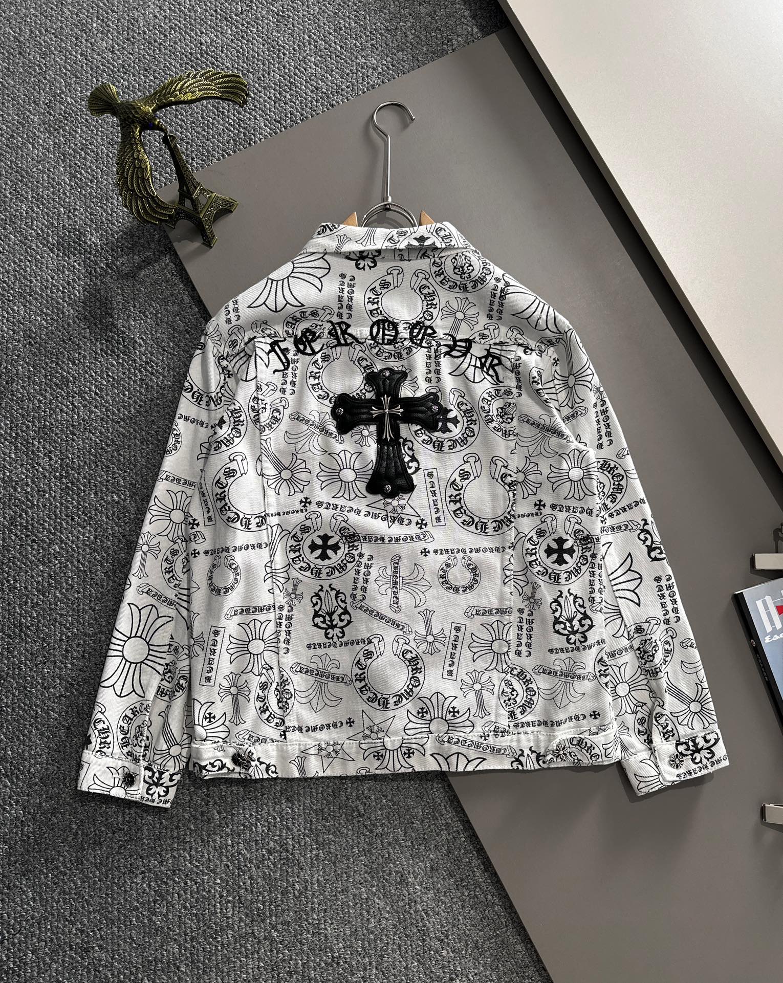 High-end jacquard craft denim jacket High-end jacquard craft denim jacket