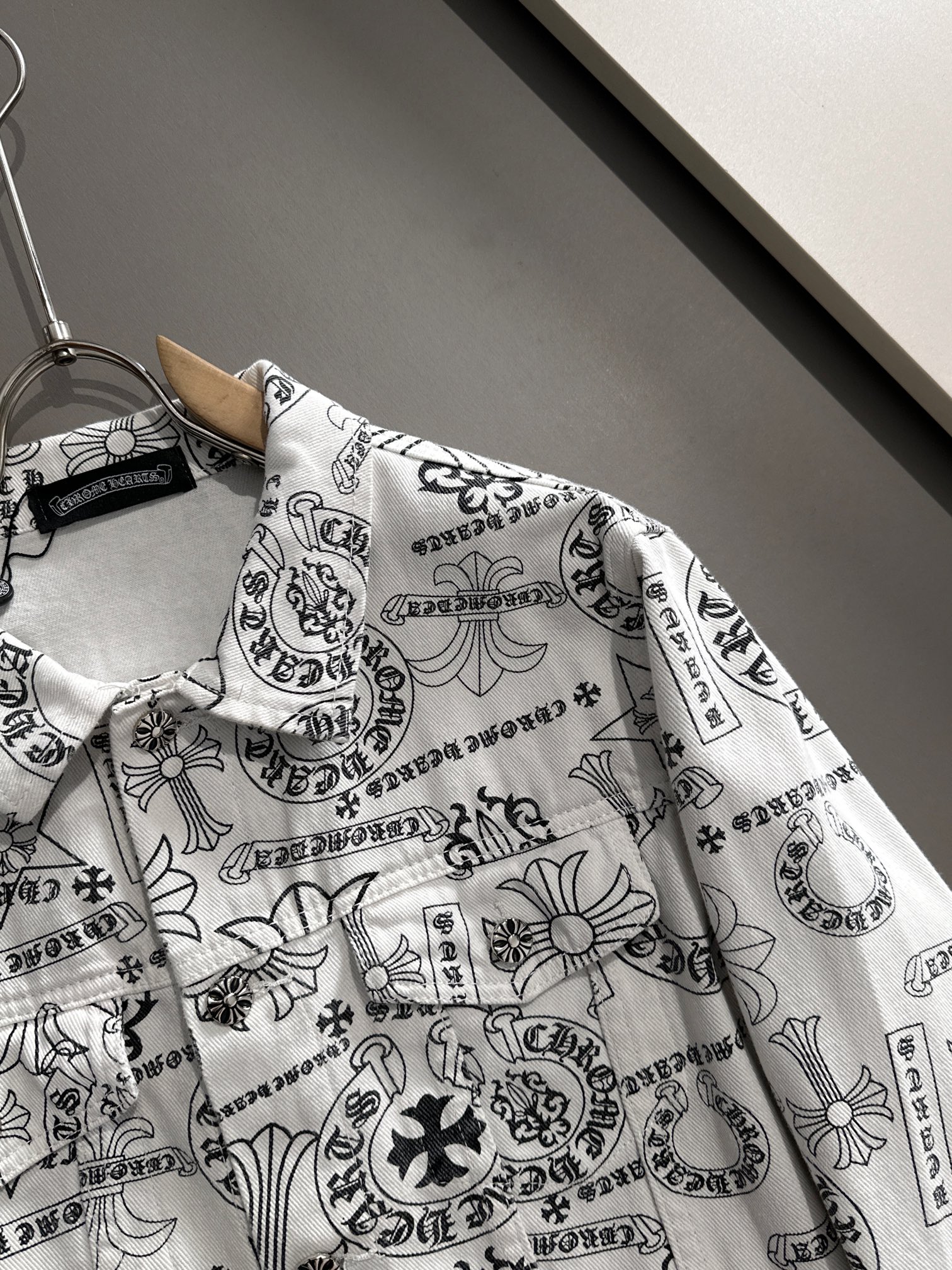 High-end jacquard craft denim jacket High-end jacquard craft denim jacket