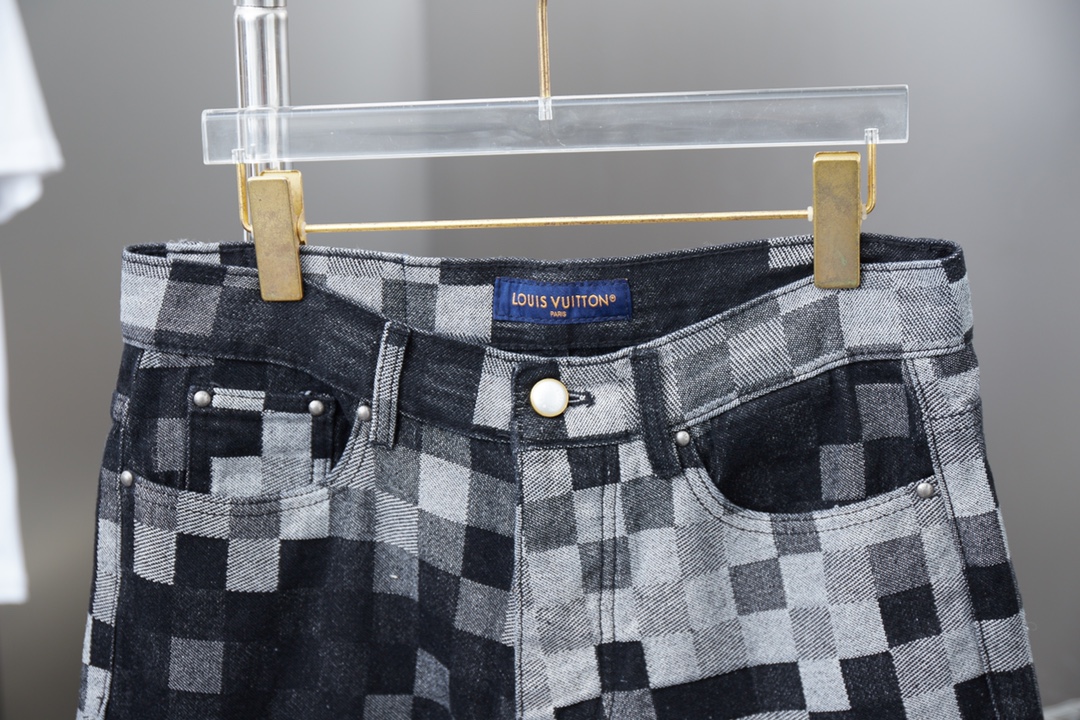 25ss jacquard plaid denim shorts 25ss jacquard plaid denim shorts