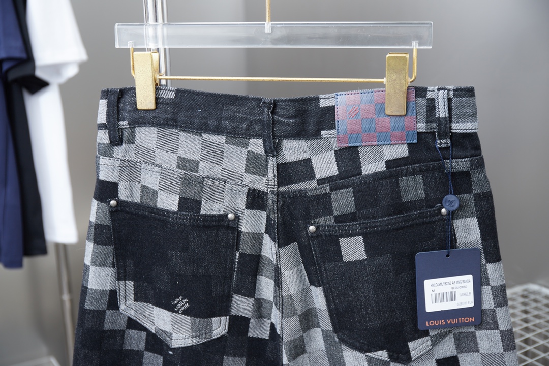 25ss jacquard plaid denim shorts 25ss jacquard plaid denim shorts