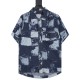 Denim checkerboard shirt Denim checkerboard shirt
