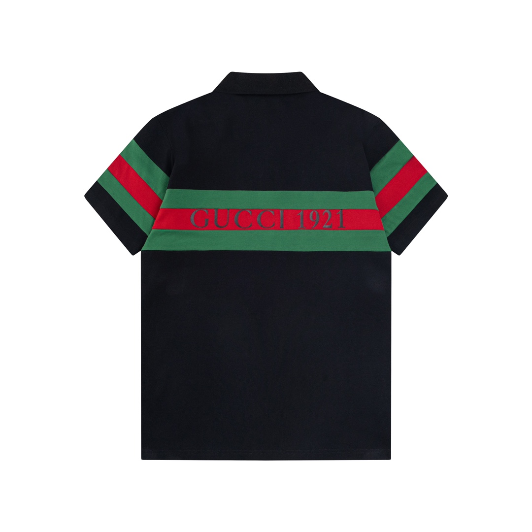 Stripe stitching polo shirt Stripe stitching polo shirt