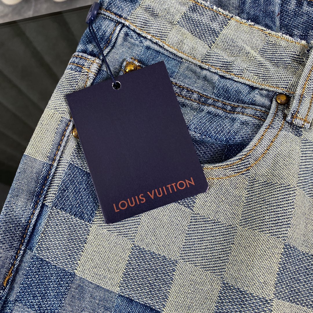 Mosaic plaid jeans Mosaic plaid jeans