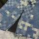 Mosaic plaid jeans Mosaic plaid jeans