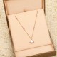 Classic scallop shape diamond-set necklace Classic scallop shape diamond-set necklace