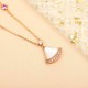 Classic scallop shape diamond-set necklace Classic scallop shape diamond-set necklace