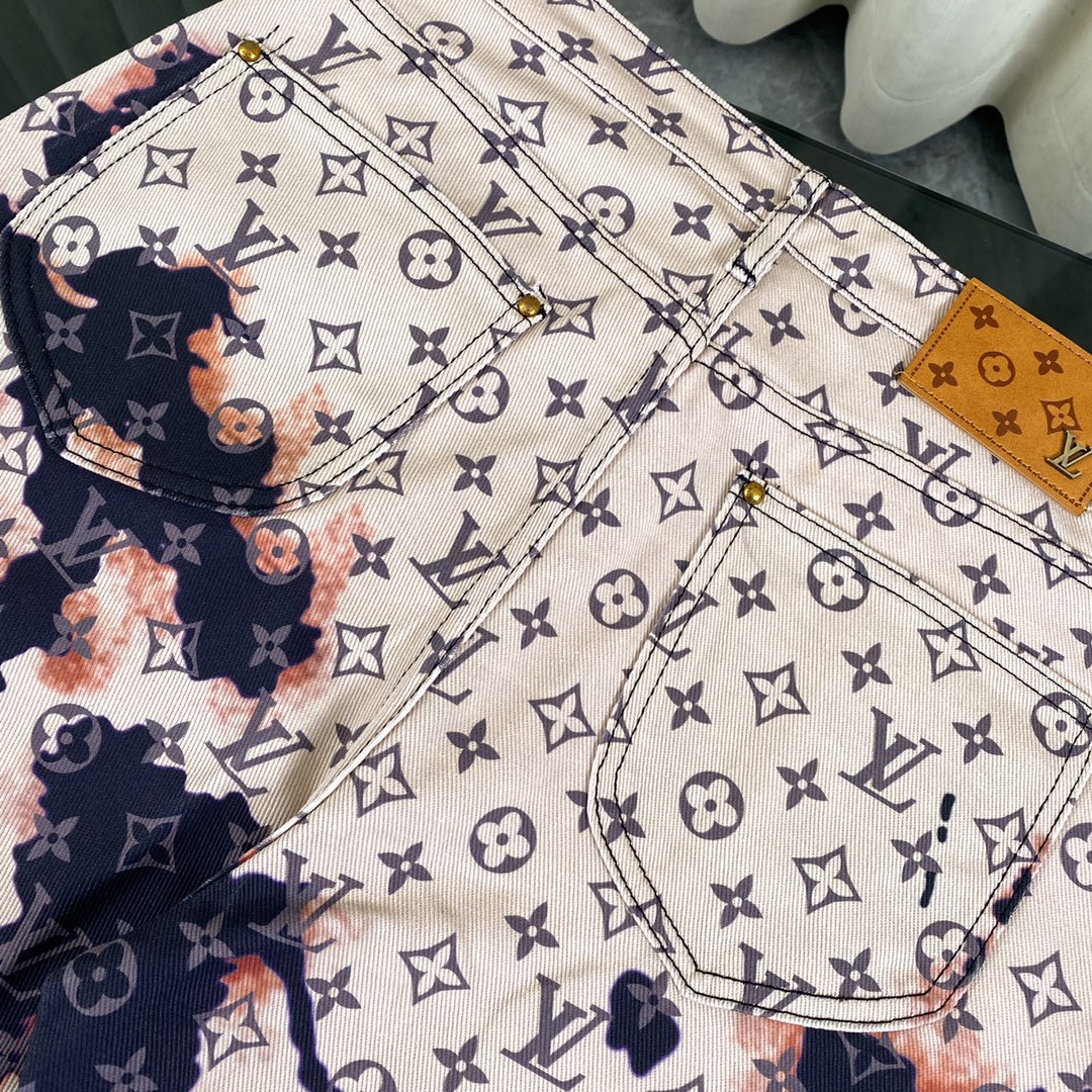 Fire cloud printing full print jeans Fire cloud printing full print jeans