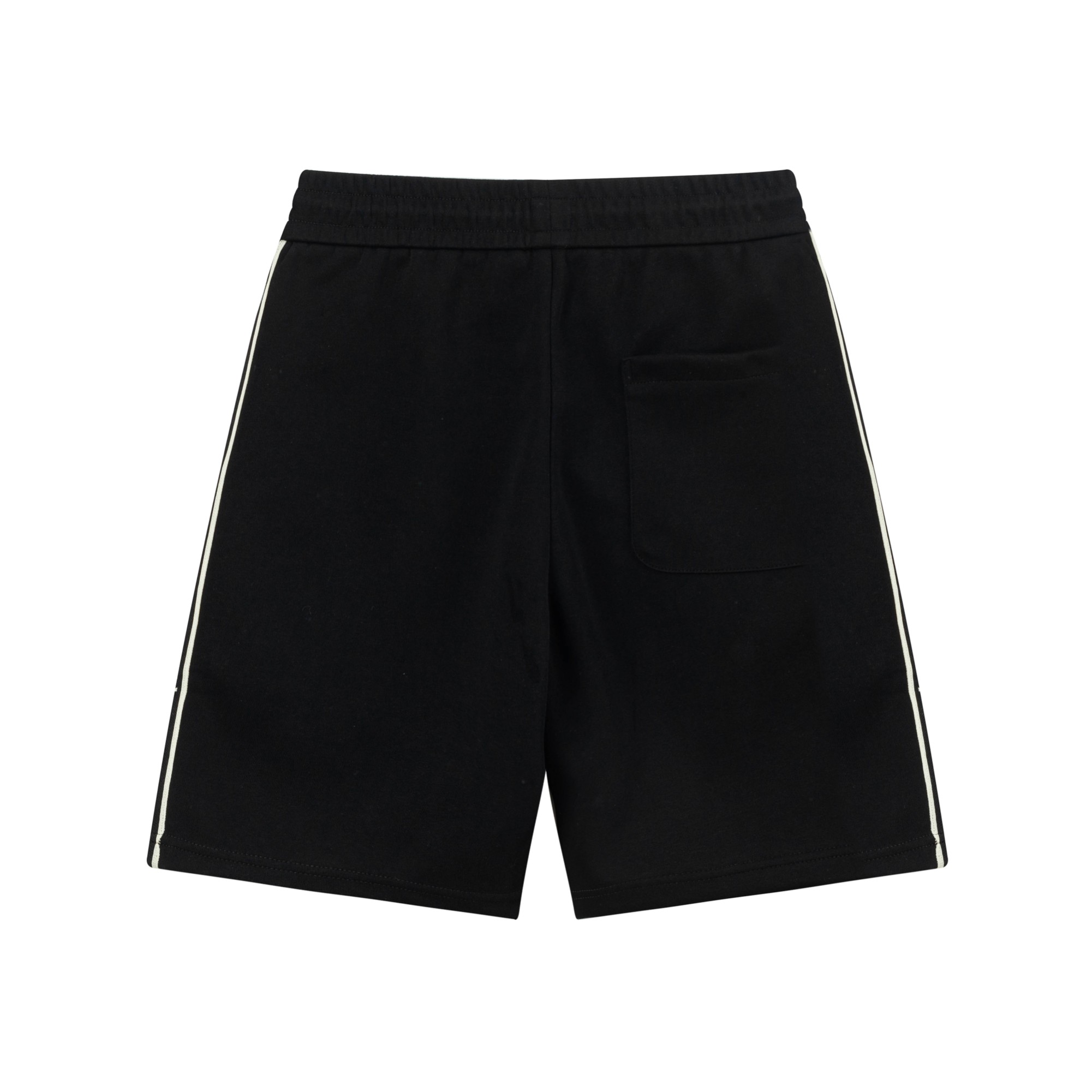 Striped patchwork knit shorts Striped patchwork knit shorts