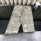 High craft gold stamping full print jeans High craft gold stamping full print jeans