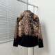 Leopard print patchwork print shirt Leopard print patchwork print shirt