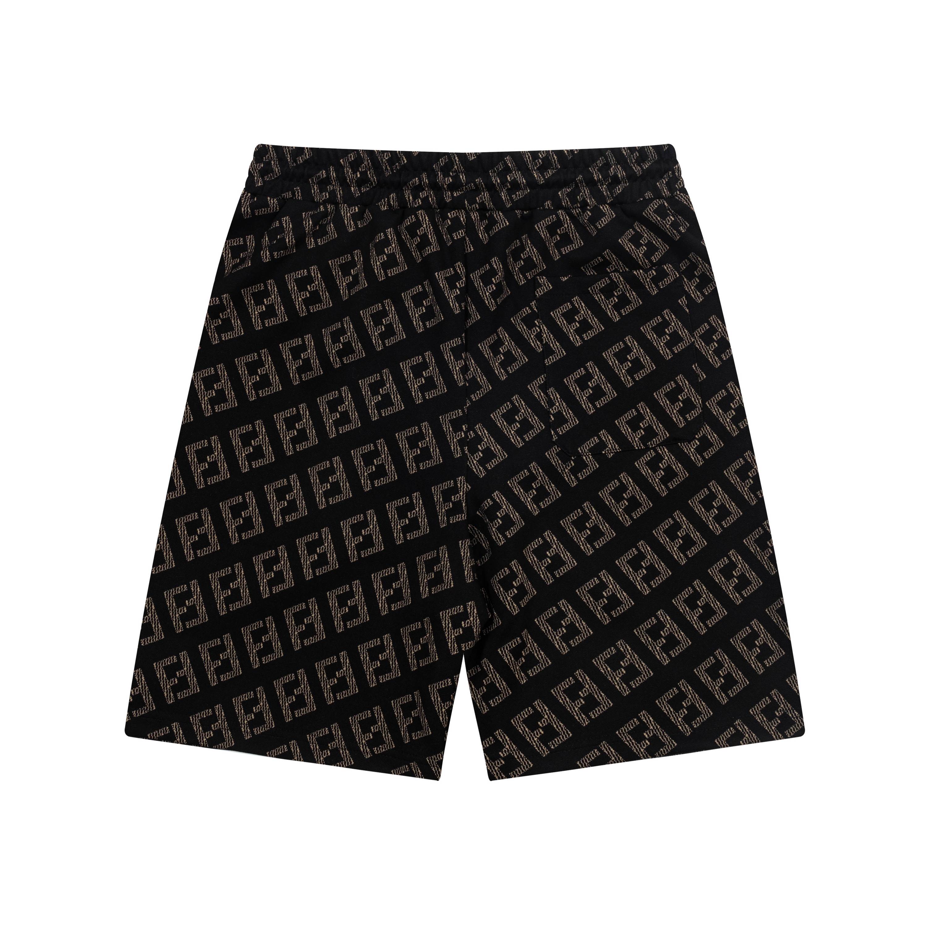 Summer new full logo knitted shorts Summer new full logo knitted shorts