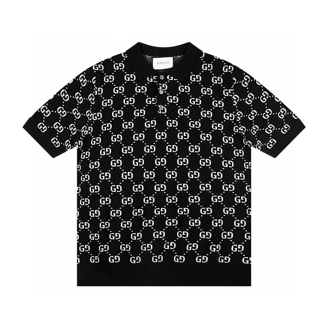 Letter full print polo Letter full print polo
