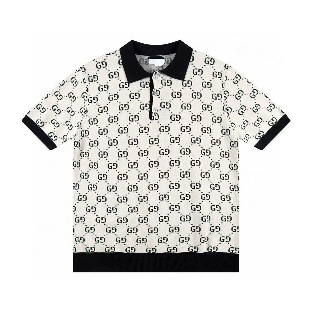 Letter full print polo Letter full print polo