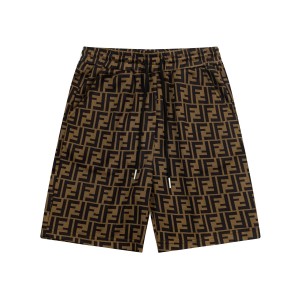 Full logo knitted shorts