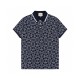 Full print cotton polo shirt