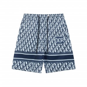 Stripe splicing beach shorts