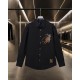 Western denim heavy craftsmanship embroidered long-sleeved shirt Western denim heavy craftsmanship embroidered long-sleeved shirt
