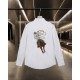Western denim heavy craftsmanship embroidered long-sleeved shirt Western denim heavy craftsmanship embroidered long-sleeved shirt