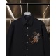 Western denim heavy craftsmanship embroidered long-sleeved shirt Western denim heavy craftsmanship embroidered long-sleeved shirt