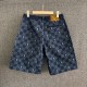 Embroidered denim shorts Embroidered denim shorts