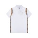 Plaid splicing embroidery polo shirt Plaid splicing embroidery polo shirt