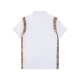 Plaid splicing embroidery polo shirt Plaid splicing embroidery polo shirt