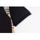 Plaid splicing embroidery polo shirt Plaid splicing embroidery polo shirt