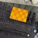 Gradient color big letter jeans Gradient color big letter jeans