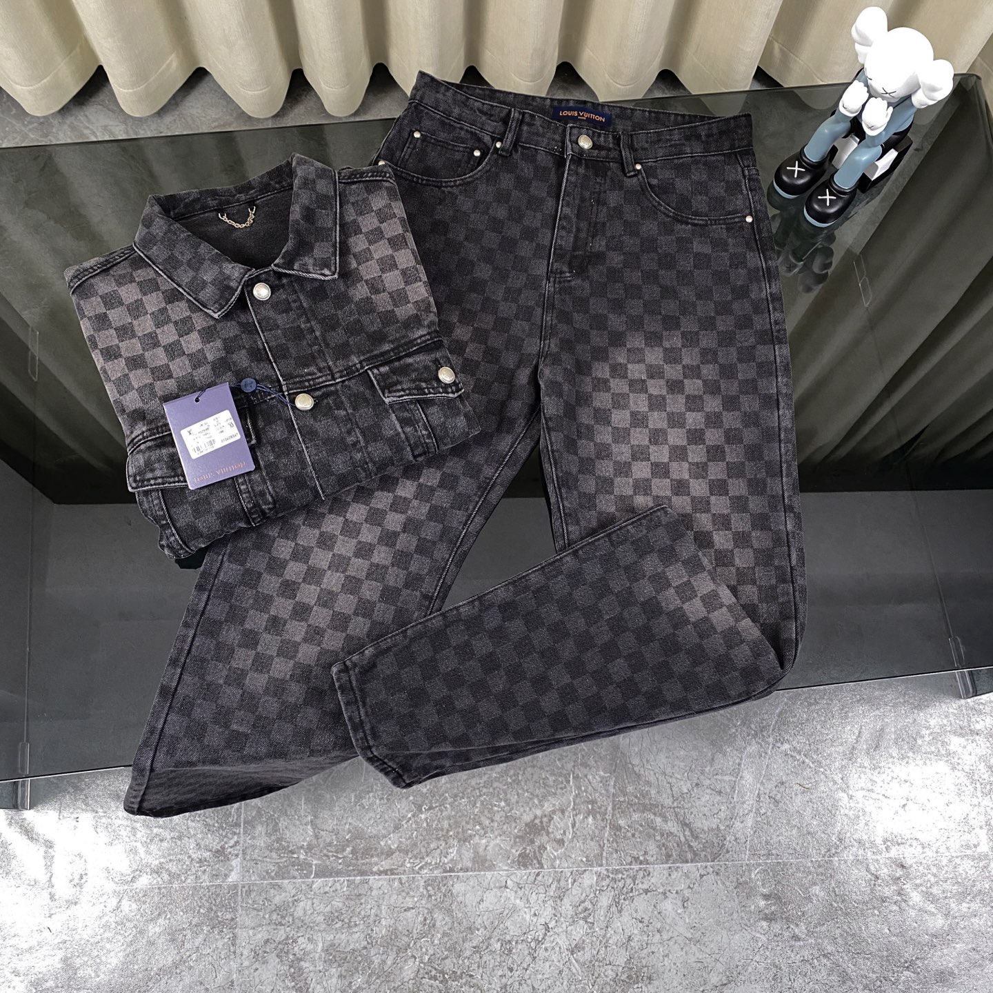 Checkered gradient jeans Checkered gradient jeans