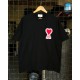 Solid color love short sleeve T-shirt Solid color love short sleeve T-shirt