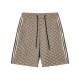 Striped patchwork knitted shorts Striped patchwork knitted shorts