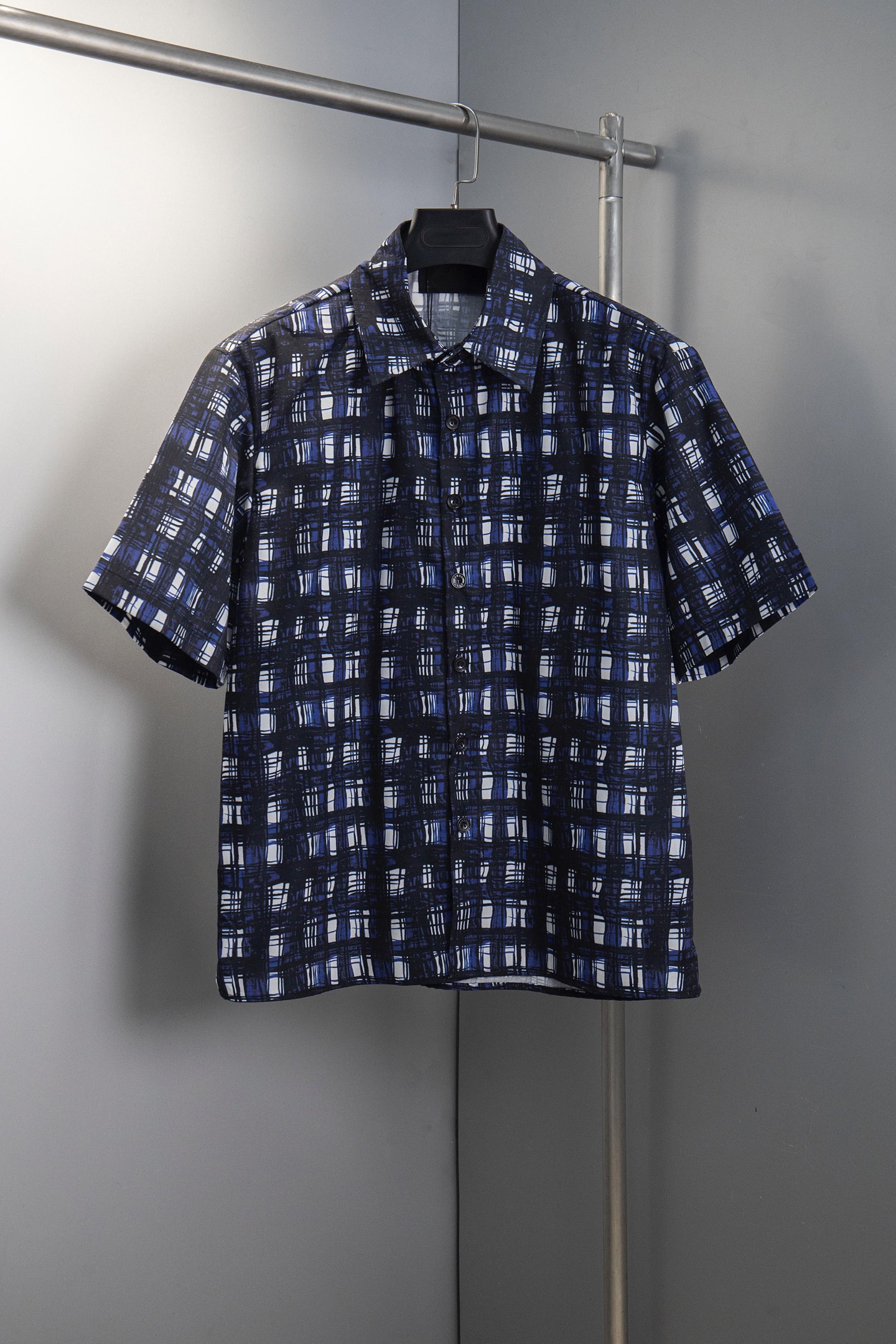 Check printed short-sleeved shirt Check printed short-sleeved shirt