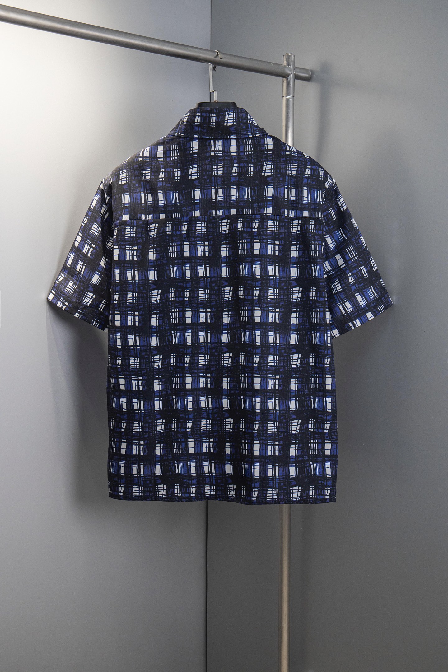 Check printed short-sleeved shirt Check printed short-sleeved shirt
