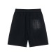 Embroidered spliced knitted shorts Embroidered spliced knitted shorts