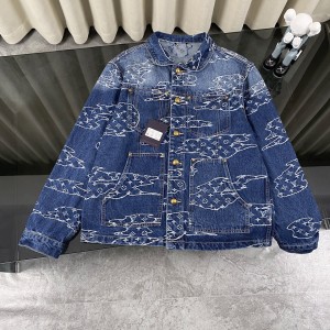 Cloud washed denim jacket