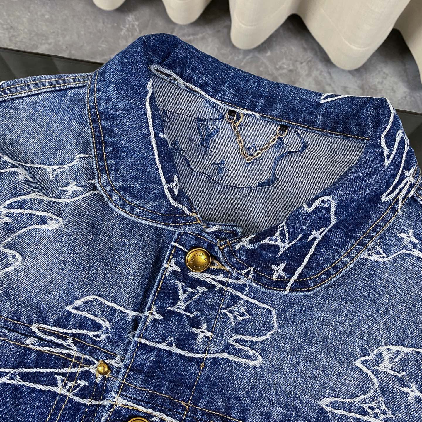 Cloud washed denim jacket Cloud washed denim jacket