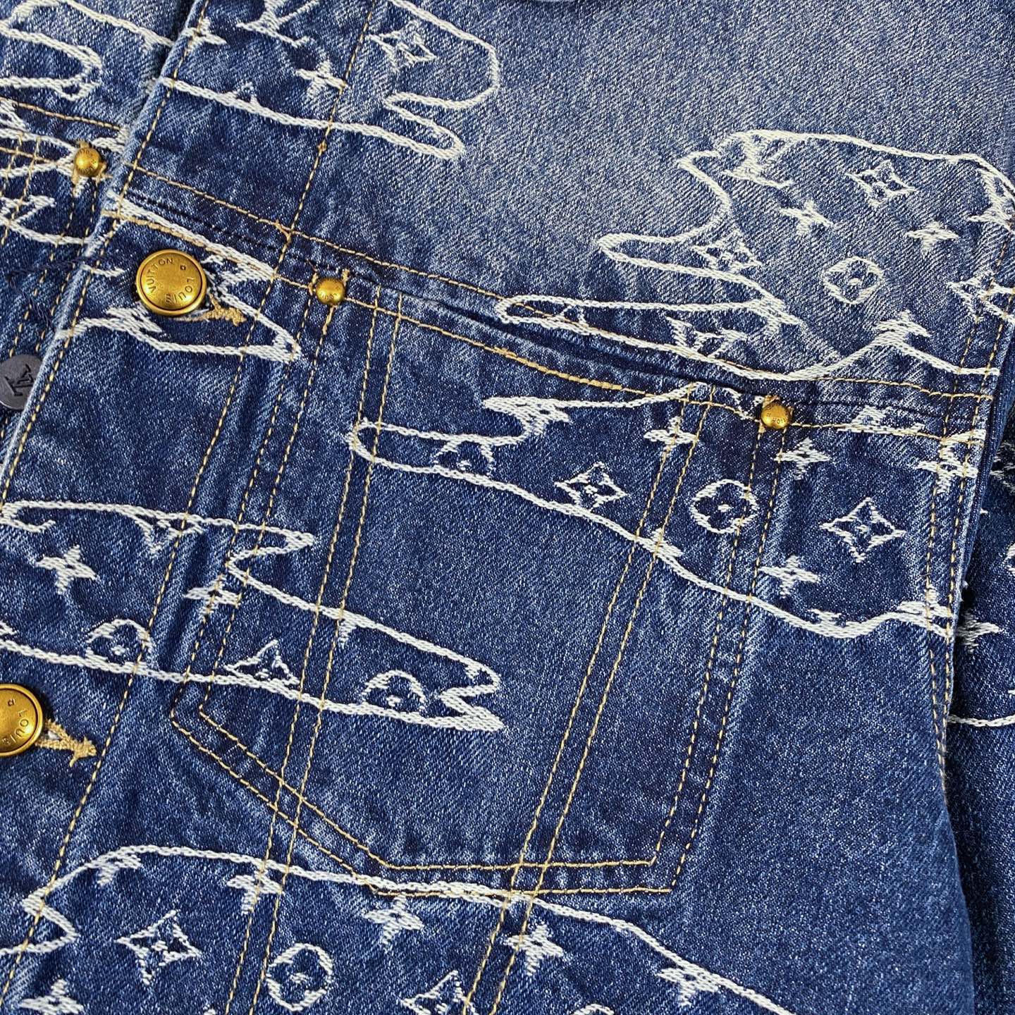 Cloud washed denim jacket Cloud washed denim jacket
